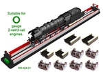 Gauge (2-RAIL & 3-RAIL) Rolling Road W/6 Rollers By Proses Model Train. Fixed Price $199.00.