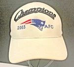 Vtg New England Patriots 2003 Afc Champions Hat White Reebok Raised Embroidery. Fixed Price $24.43.