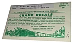 Champ Decals EH-29 Western Maryland Steam Locomotive Dulux Gold Ho Scale. Fixed Price $5.95.
