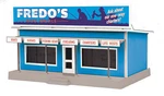 Mth Railking Trains Fredo's Boat Rental Road Side Stand Building 30-90629. Fixed Price $59.00.