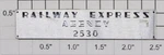 Lionel 2530-5 "railway Express Agency 2530" Adhesive Plate (10). Fixed Price $20.00.