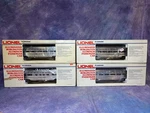 Lot Of 4 Lionel Gauge Trains 6-9577, 6-9578, 6-9579, & 6-9580 Silver Pass Cars. Fixed Price $239.99.