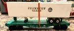 Lionel 9124 Penn Central Flat Car With Seaboard Semi Trailer Scale. Fixed Price $34.99.