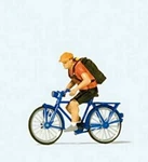 Preiser 28175 Ho Scale Bicycle Courier With. Fixed Price $10.99.