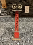 Vintage Louis Marx & Co. # 416 Flood Light Tower Red. Fixed Price $19.99.