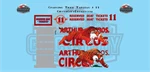 Charging Tiger Tableau # 11 Circus Wagon Decal Set Ho Scale. Fixed Price $12.97.
