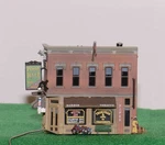 Corner Emporium Scale Built&ready W/led Woodland Scenics BR4923. Fixed Price $62.00.