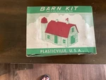 Plasticville Usa Made To Scale Barn Kit White/red/ Complete. Fixed Price $9.00.