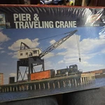 Walthers 933-3067 Ho Pier & Traveling Crane Construction Vehicle Kit. Fixed Price $65.99.