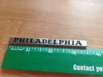 Lionel & Mth Prewar Std Gauge Passenger Car Nickel Nameplate Philadelphia. Fixed Price $6.99.