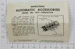 Lionel 145-56 Instruction Sheet 1:57. Fixed Price $5.00.