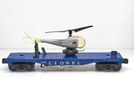 Lionel Gauge #3419 Helicopter Launch Flat Car W/ Navy. Fixed Price $38.00.