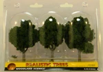 Woodland Scenics TR1510 Ready Made Trees Medium Green 4-5 Inch 3 Count. Fixed Price $16.55.