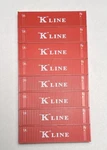 Scale K-line Intermodal Shipping 40 Ft Containers Sold Individually. Fixed Price $9.00.