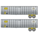 New Walthers Flexi-van 40' Trailer 2-PACK Nyc #3 Us Mail Ho Scale Free Ship. Fixed Price $37.99.