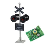 JTD876RP 1 Set Ho Scale Railroad Train/track Crossing Sign 4 Heads Led Made +.... Fixed Price $25.16.