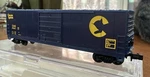 Bev-bel Scale Rtr #10006 Evans 50 Box Car Chesapeake & Ohio #495671 Nib Ny. Fixed Price $14.99.