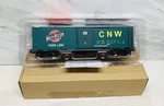 Menards Gold Line Gauge Chicago & North Western Boxcar (green) Open. Fixed Price $34.89.