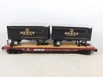 Mth 20-95519 Monon Flat Car W/(2) Pup Trailers. Fixed Price $159.00.