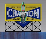 Miller Engineering 5072 N/ho Animated Neon Billboard Champion Sparkplug Small. Fixed Price $34.92.
