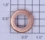 Lionel 400E-26 Copper Boiler Front Headlight Ring (12). Fixed Price $16.80.