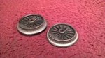 #1 Lionel Post War 1110-53/52 Plain & Gear End Drive Wheel Pair. Fixed Price $7.95.