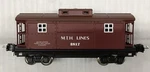 Mth 10-8021 Tinplate Traditions Red Brown Nickel #2817 Gauge Caboose New. Fixed Price $105.00.