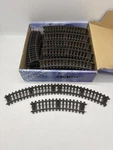 Vintage 49 Pieces Lionel Gauge 2-RAIL Brown Tie Curved Train Track Railroad. Fixed Price $49.99.