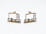 (2) Brass Fence Handrails For American Flyer Cabooses. Fixed Price $9.99.