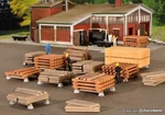 Ho Accessories Set With Sawn Timber Kibri Kit 38607. Fixed Price $57.54.