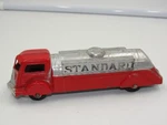 Vintage 1940 Tootsietoy Red & Silver Standard Oil Tanker.. Fixed Price $35.00.