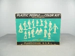 Scale Vintage Plasticville PF-4 People With Color 16 Painted Figures. Fixed Price $19.95.