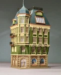 Scale Bank/ Hotel 'beaux Arts Style, Pro-assembled Kit, Vollmer #47651N. Fixed Price $145.00.