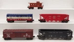 Lionel Vintage Assorted Freight Cars 6464, 6464275, 6736, 6257, 64361. Fixed Price $77.59.