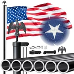 Heavy Duty 20 Ft Pole,flag For Outside House 12 Gauge Extra Thick A.... Fixed Price $154.60.