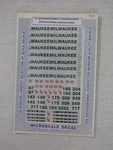 Vtg Microscale Decal Set 87-441, Milwaukee Hoods, Hiawatha Scheme. Fixed Price $7.95.