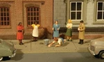 Bachmann 33117 Ho Scale Scenescapes Figures Sidewalk People PKG(6). Fixed Price $15.99.