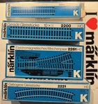 Rklin Ho K-track Model Railway Straight Curve And Turnout Pair. Fixed Price $69.00.