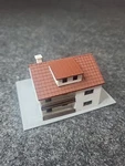 8964 Modern House Rklin Mini-club Scale Z With Detached Garage. Fixed Price $44.99.