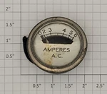 Acme 0903-1 Vintage 1-13/16" Round 0-6 Amperes A.c. Panel Meter Wired. Fixed Price $15.00.
