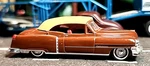 Busch-ho 1/87-RTR 1952 Cadillac Car Brown/tan-limousine-auto Convertible-built. Fixed Price $18.98.