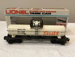 Lionel 6-9150 Gauge Gulf Single Dome Tank Car #9150 New. Fixed Price $17.99.
