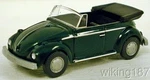 Wiking New Ho 1/87 Vw Beetle Bug 1200 Convertible Metallic Yucca Green. Fixed Price $19.99.