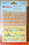Preiser #16337 Unpainted Figure Set -- Passengers & Passers-by PKG(120). Fixed Price $38.25.