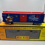 Mth Railking Gauge Love Toy Trains Christmas Boxcar 30-7451 Blue Red. Fixed Price $49.97.