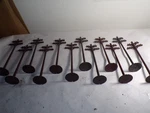 12 Marx Model Railroad, Telephone Poles In Super Nice Condition. None Broken. Fixed Price $12.00.