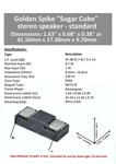 Golden Spike GS15112H202 Standard Sugar Cube Stereo Speaker. Fixed Price $17.39.