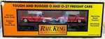 O-27 Mth Rail King 30-76164 Flatcar W/2 '57 Chevy Bel Air Autos Prr #473615. Fixed Price $41.40.