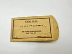 Lionel 1122-177 Lanterns Brown Paper Envelope Gauge 1:48 Model Railroad. Fixed Price $19.99.