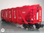Lionel 6-9213 Rolling Stock O&O27 M. St. L. 4-BAY Covered Hopper W/originl Box. Fixed Price $10.00.
